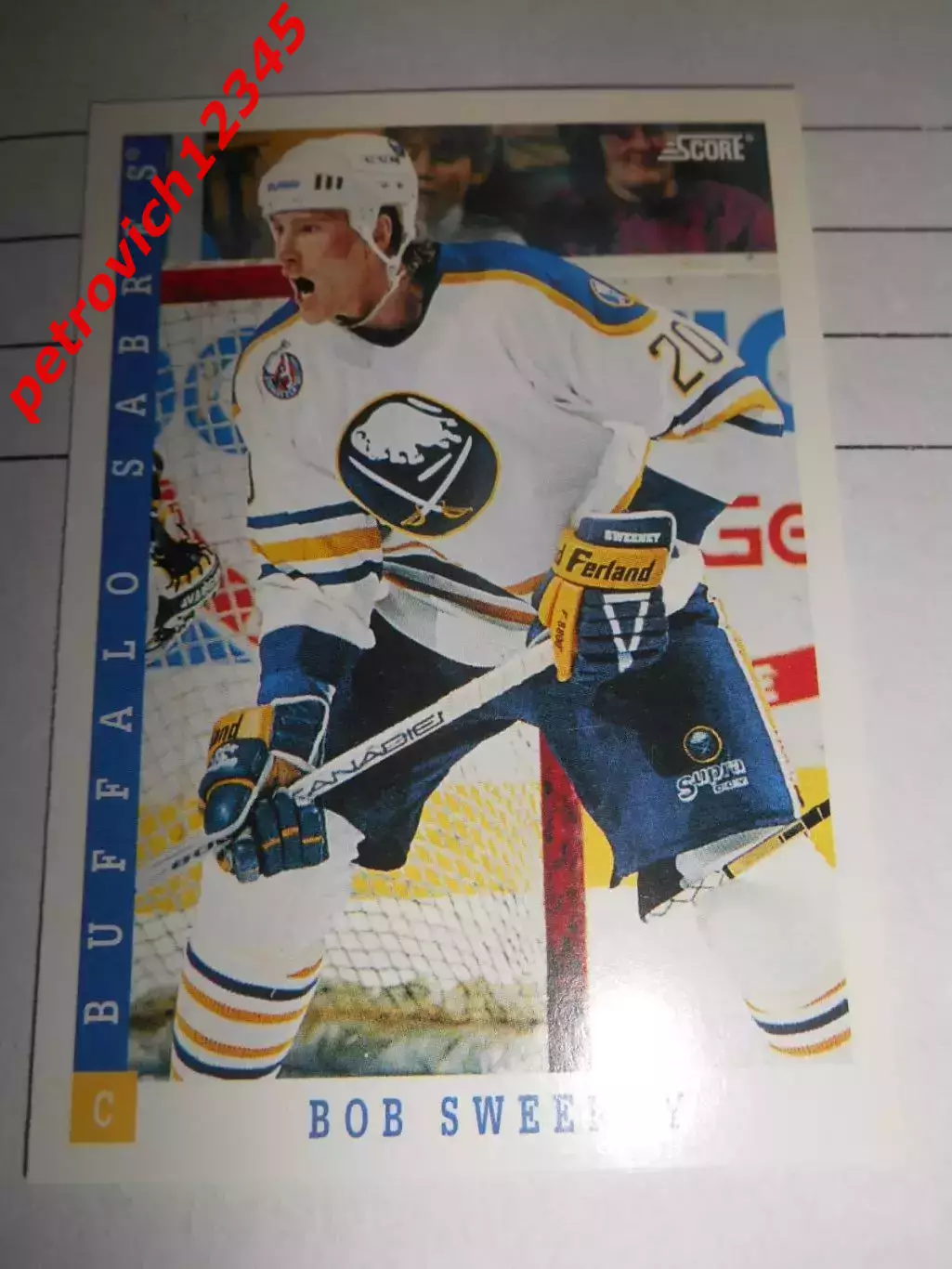 карточка = 1993-94 Score - 146 - Bob Sweeney - Buffalo Sabres