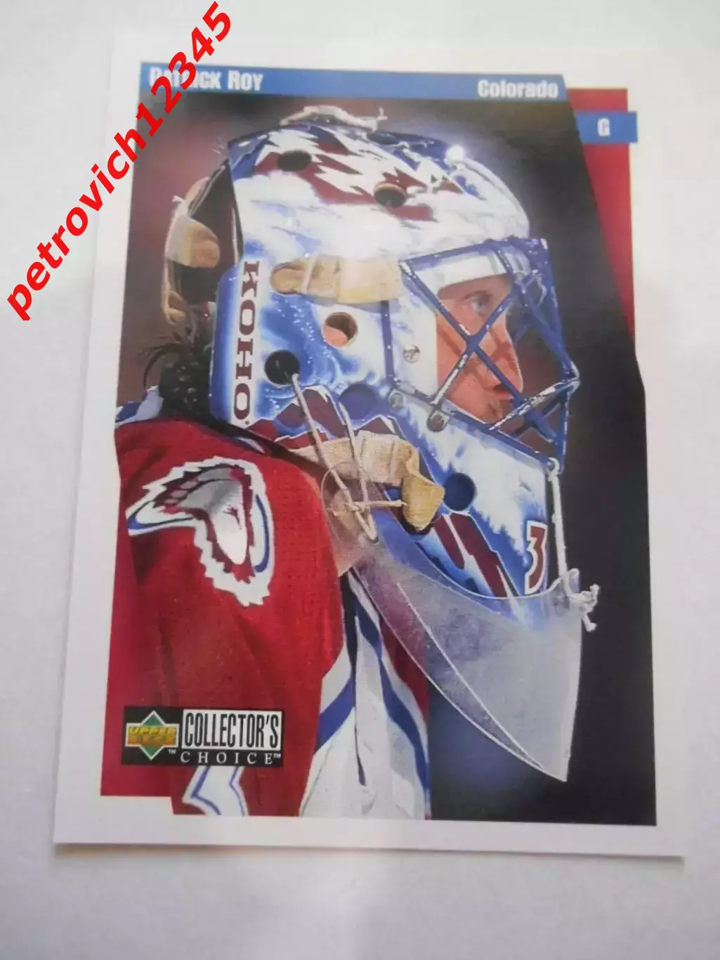 карточка = 1997-98 Collector's Choice - 56 - Patrick Roy - Colorado Avalanche