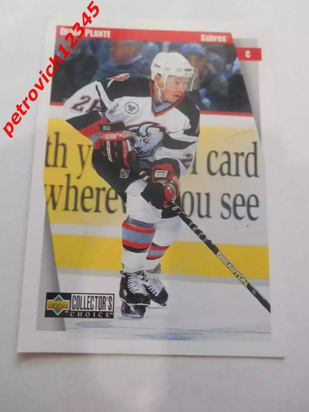 карточка = 1997-98 Collector's Choice - 24 - Derek Plante - Buffalo Sabres