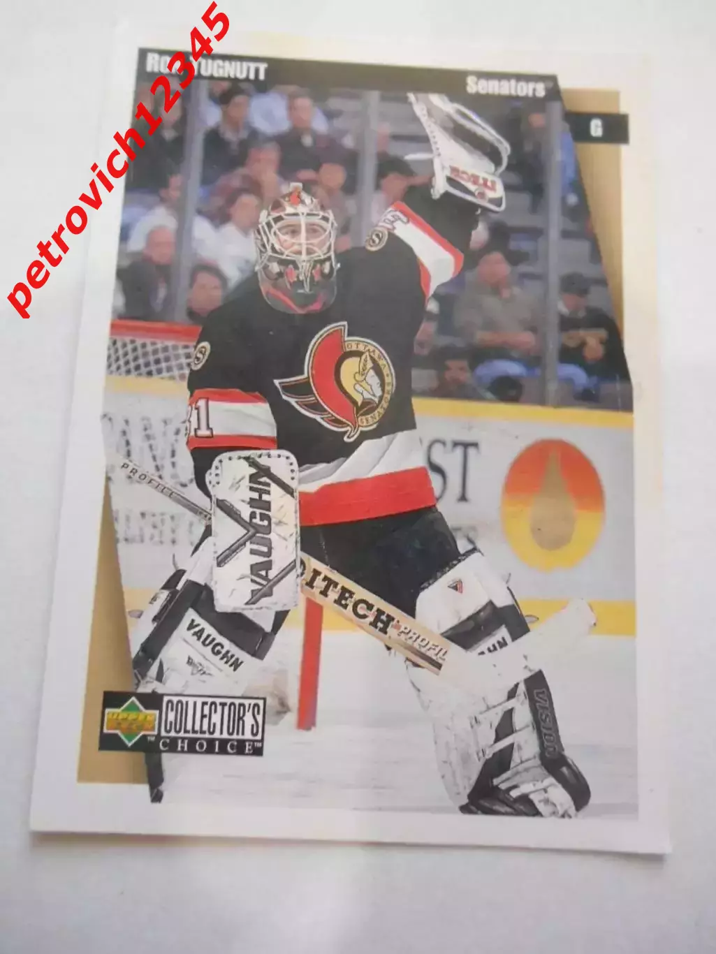 карточка = 1997-98 Collector's Choice - 181 - Ron Tugnutt - Ottawa Senators