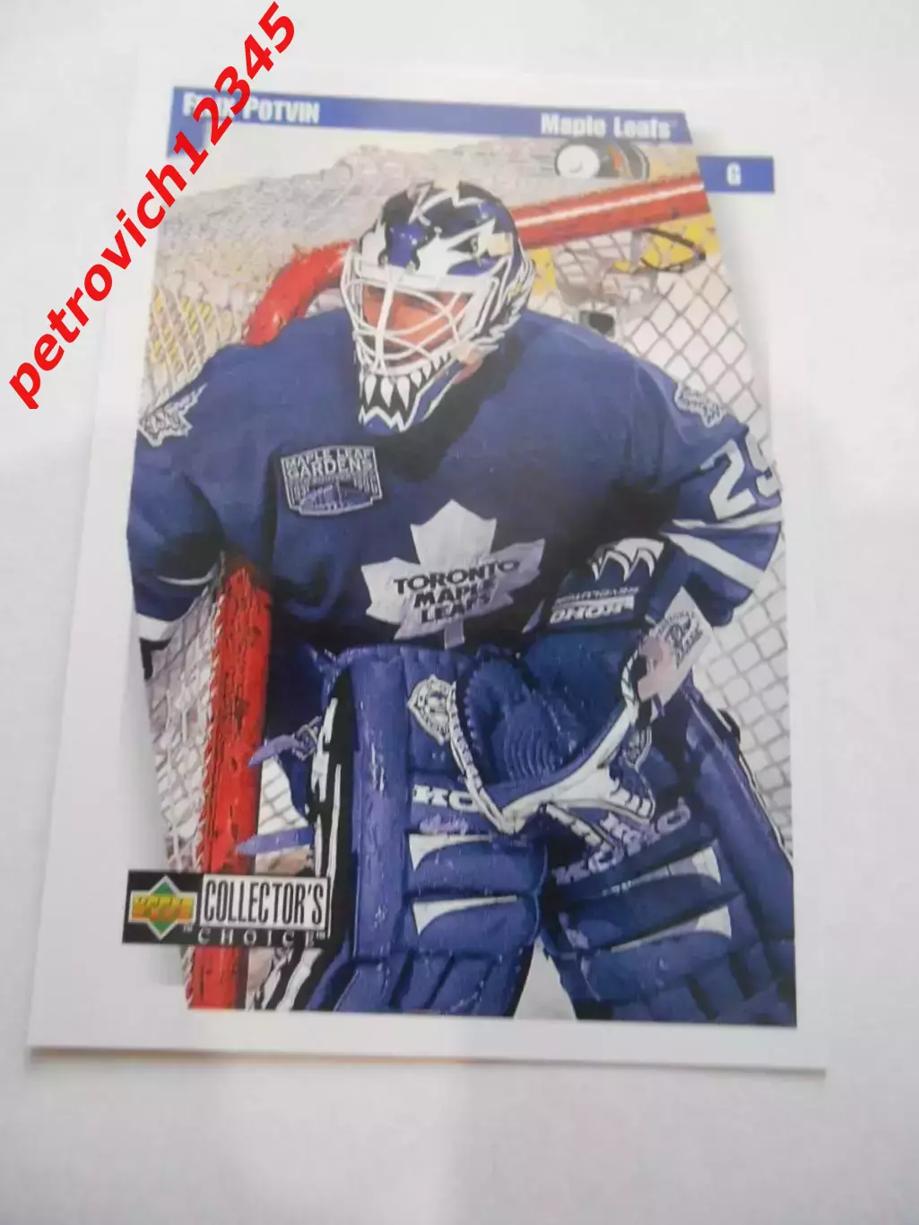 карточка = 1997-98 Collector's Choice - 252 - Felix Potvin - Toronto Maple Leafs