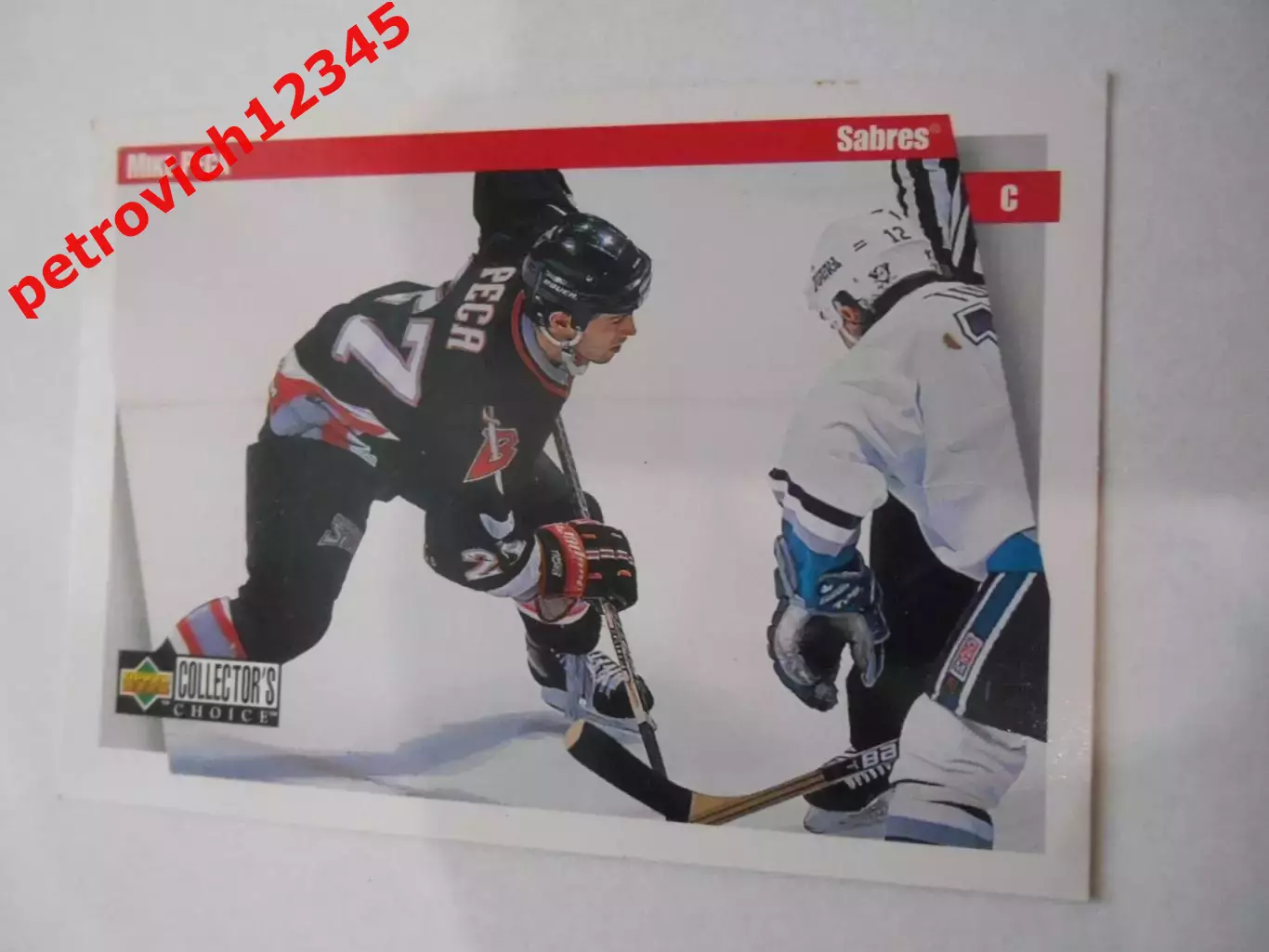 карточка = 1997-98 Collector's Choice - 26 - Mike Peca - Buffalo Sabres