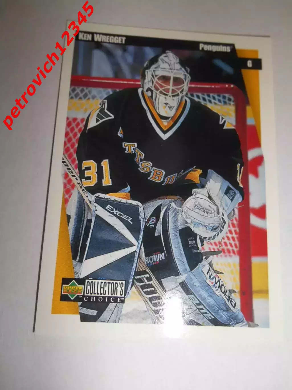 карточка = 1997-98 Collector's Choice - 210 - Ken Wregget - Pittsburgh Penguins
