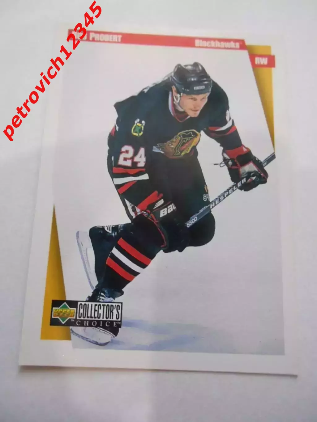 карточка = 1997-98 Collector's Choice - 49 - Bob Probert - Chicago Blackhawks