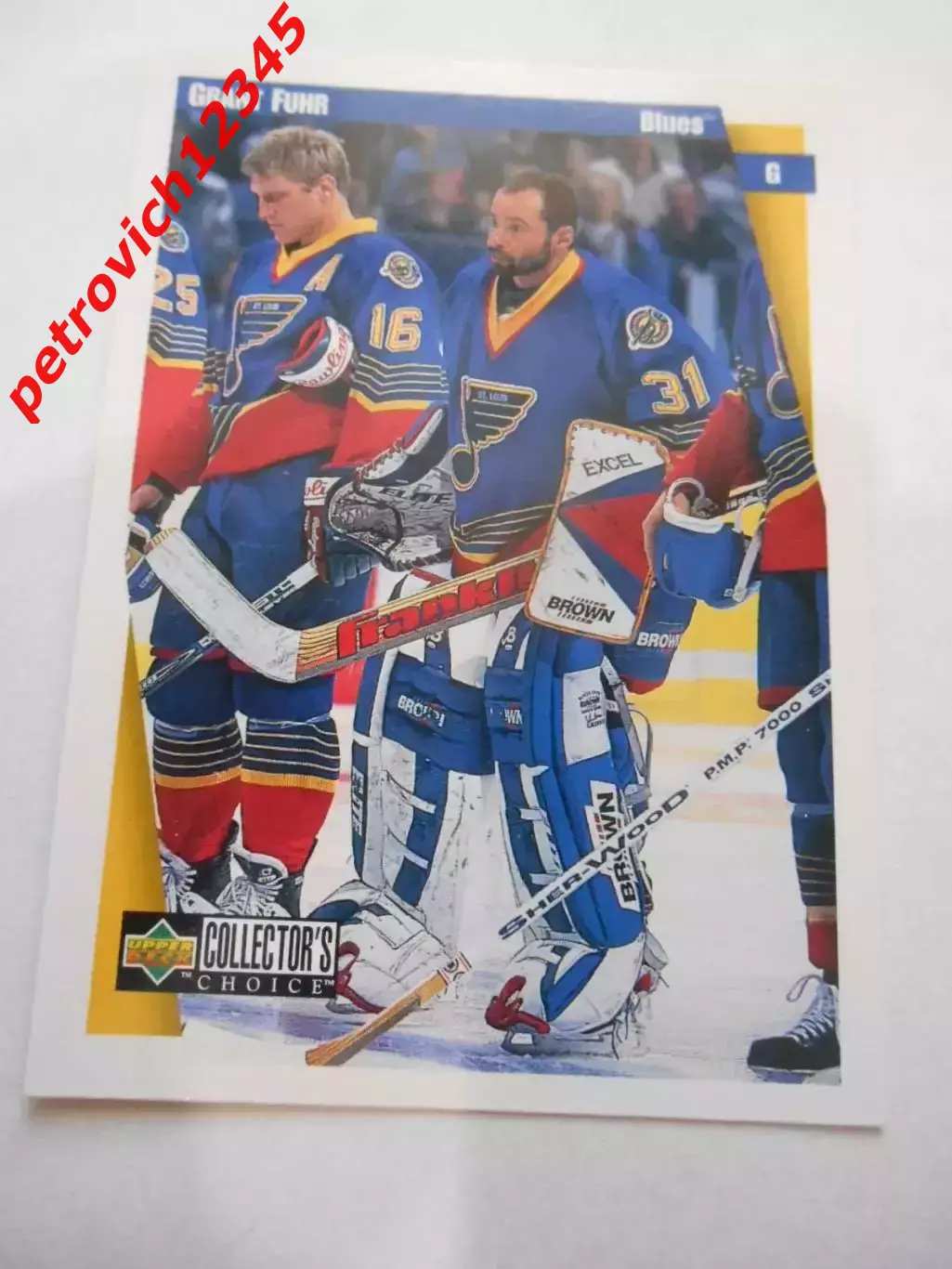 карточка = 1997-98 Collector's Choice - 225 - Grant Fuhr - St. Louis Blues