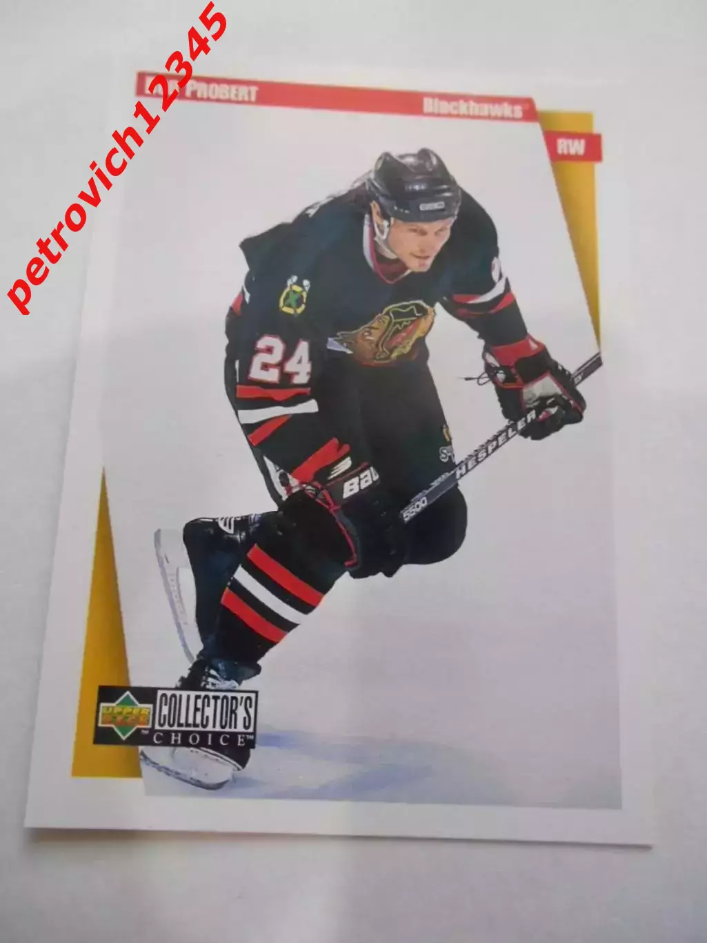 карточка = 1997-98 Collector's Choice -49 - Bob Probert - Chicago Blackhawks