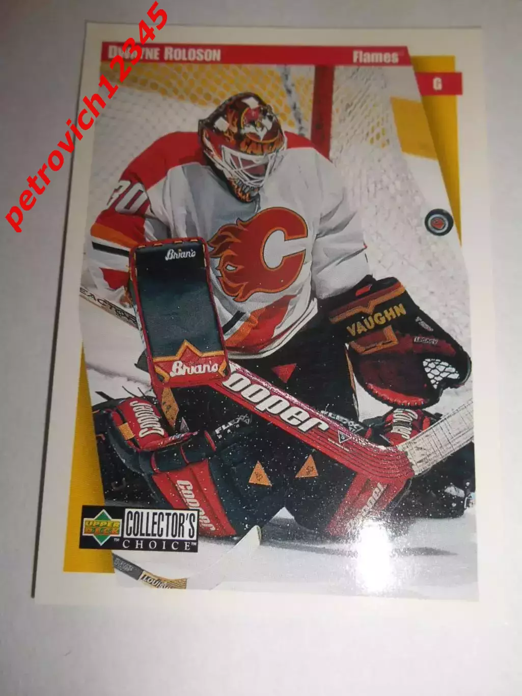карточка = 1997-98 Collector's Choice - 41 - Dwayne Roloson - Calgary Flames