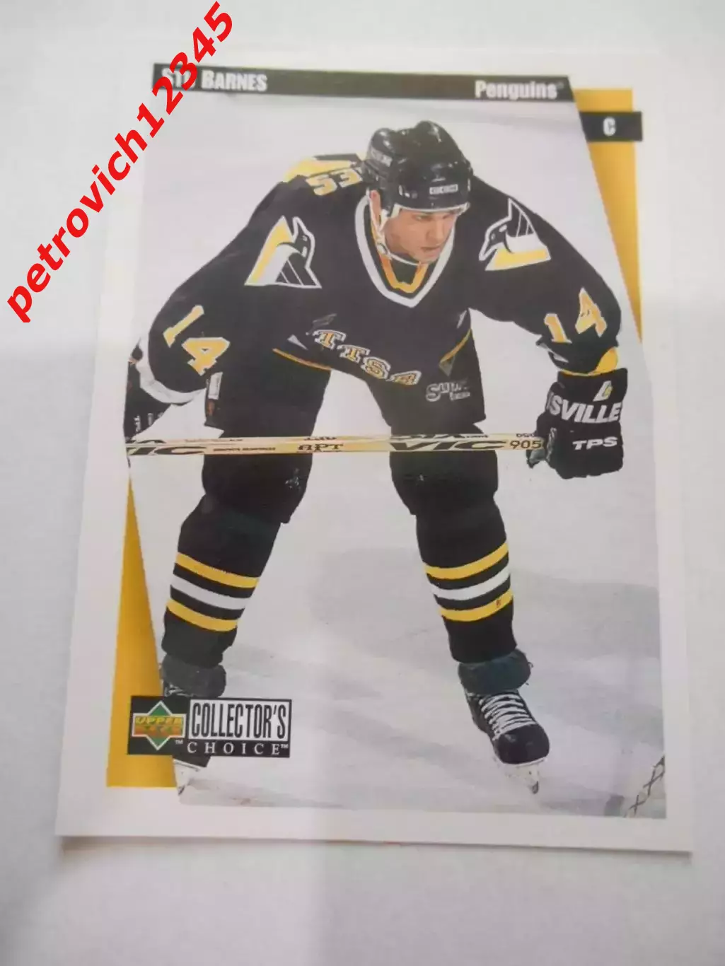 карточка = 1997-98 Collector's Choice - 212 - Stu Barnes - Pittsburgh Penguins