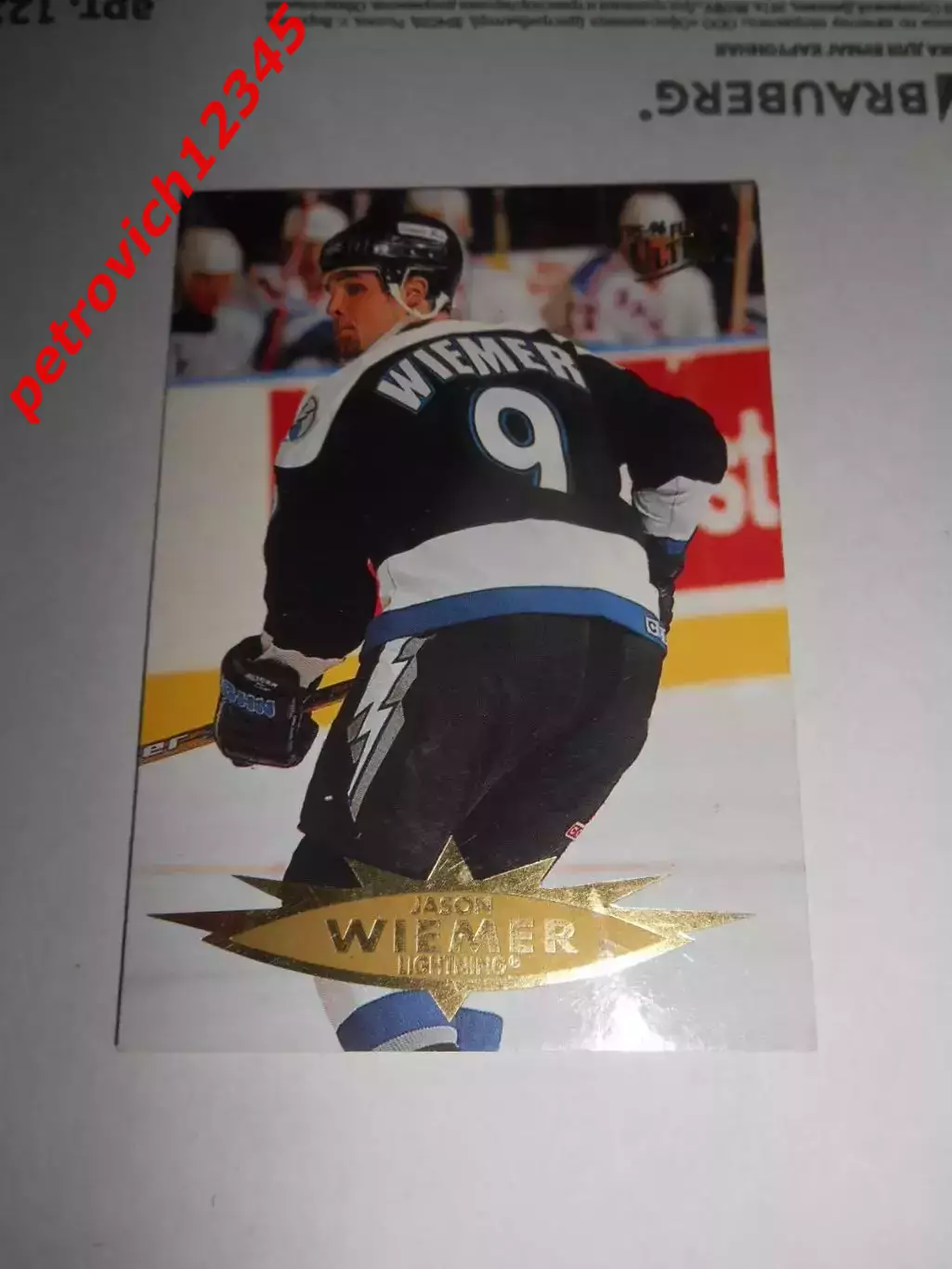 карточка = 1995-96 Ultra - 156 - Jason Wiemer - Tampa Bay Lightning