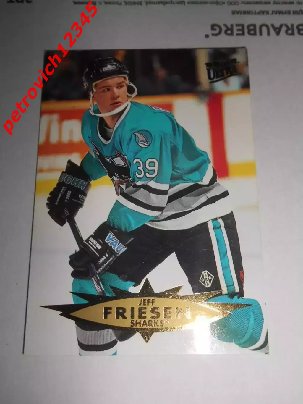 карточка = 1995-96 Ultra - 145 - Jeff Friesen - San Jose Sharks