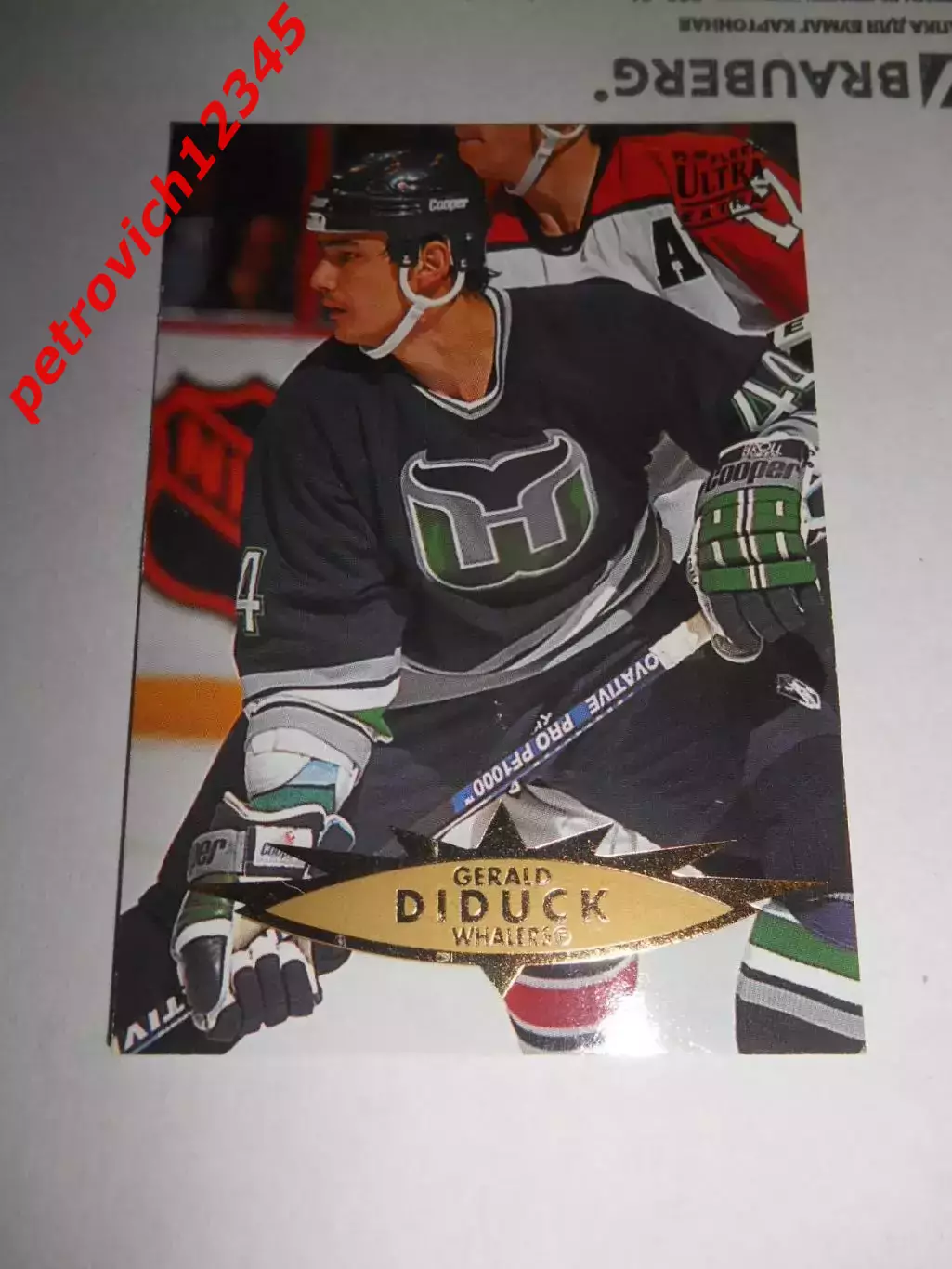 карточка = 1995-96 Ultra - 245 - Gerald Diduck - Hartford Whalers