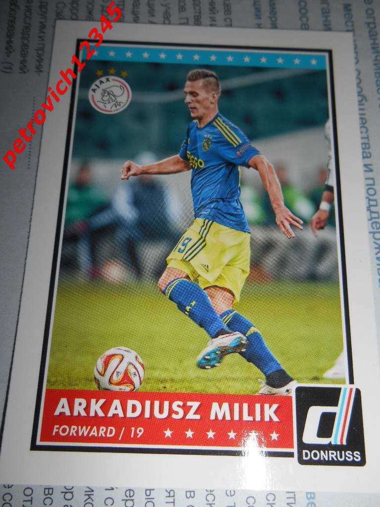 футбол.карточка PANINI Donruss Soccer 2015. Arkadiusz Milik.Ajax