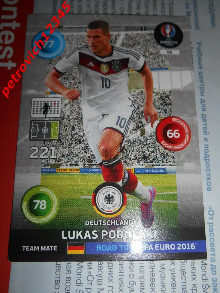 футбол.карточка=Lukas Podolski (Deutschland)