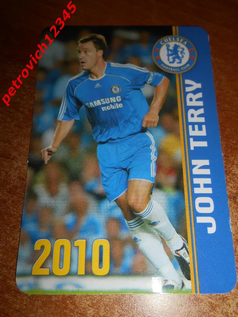 Календарик - JOHN TERRY. 2010г
