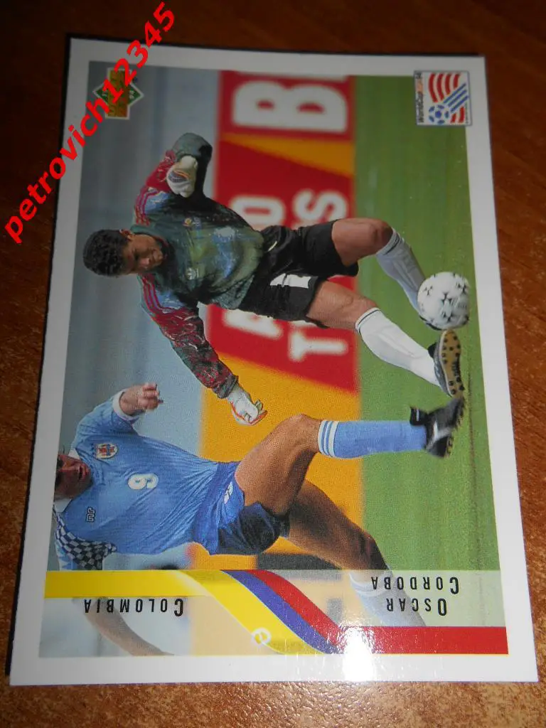 футбол.карточка= Oscar Cordoba (Colombia)