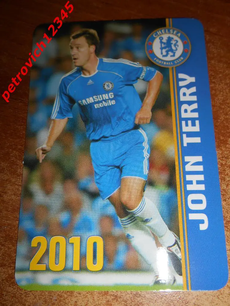 Календарик - JOHN TERRY. 2010г