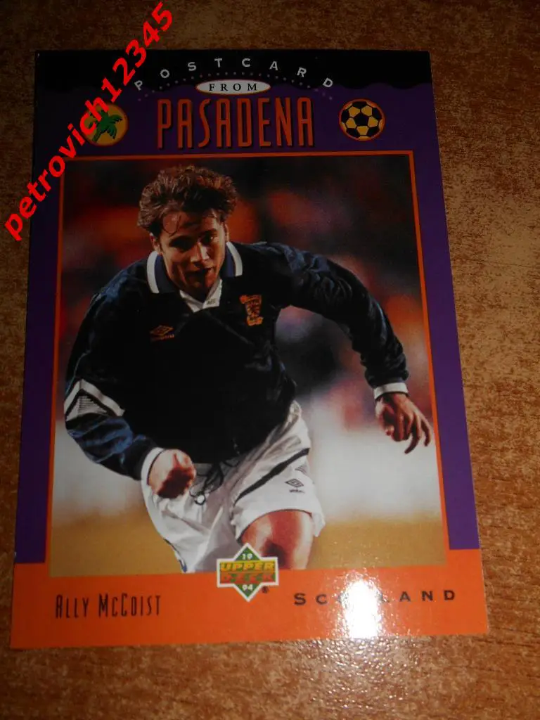 футбол.карточка= Ally McCoist (Scotland)