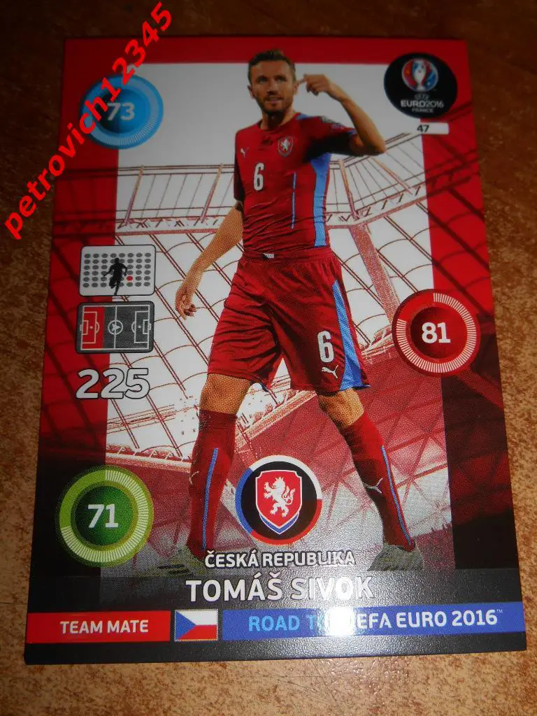 футбол.карточка= Tomas Sivok (Ceska Republika)