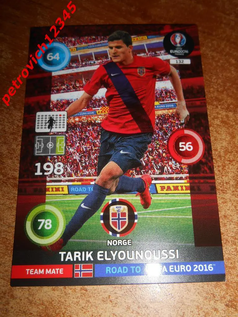 футбол.карточка= Rtarik Elyounoussi (Norge)