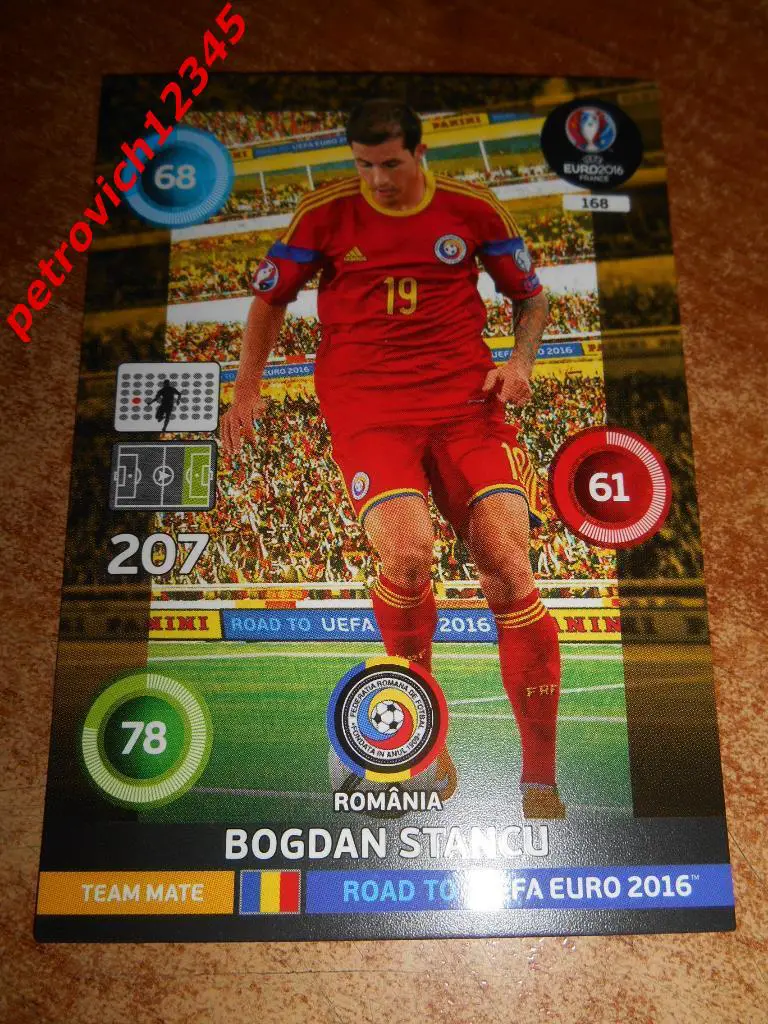 футбол.карточка= Bogdan Stancu (Romania)