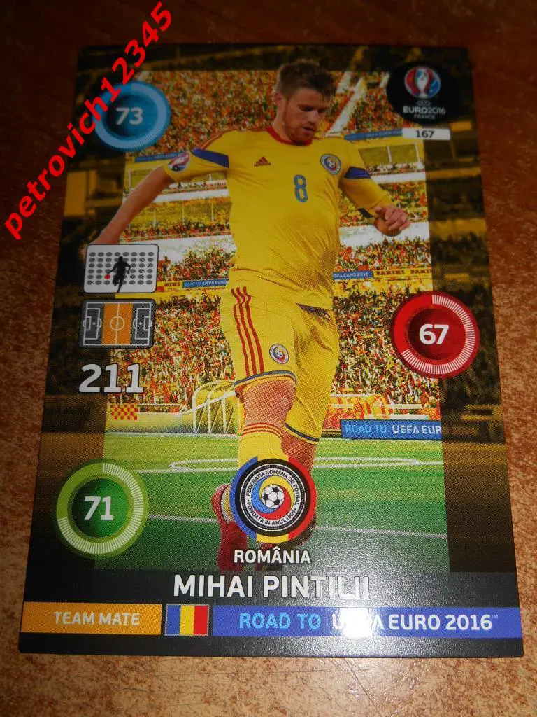 футбол.карточка= Mihai Pintiji (Romania)