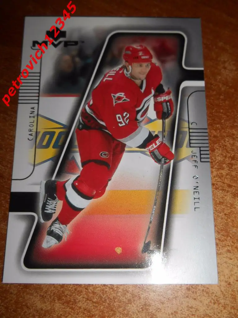 хоккей.карточка= Jeff O'Neill (Carolina Hurricanes)