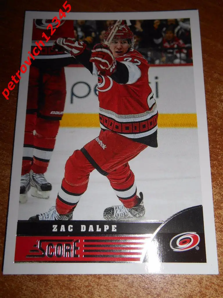 хоккей.карточка= Zac Dalpe (Carolina Hurricanes)