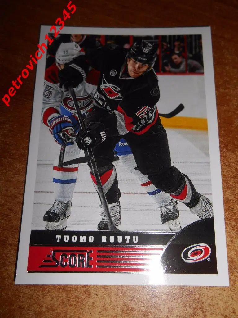 хоккей.карточка= Tuomo Ruutu (Carolina Hurricanes)