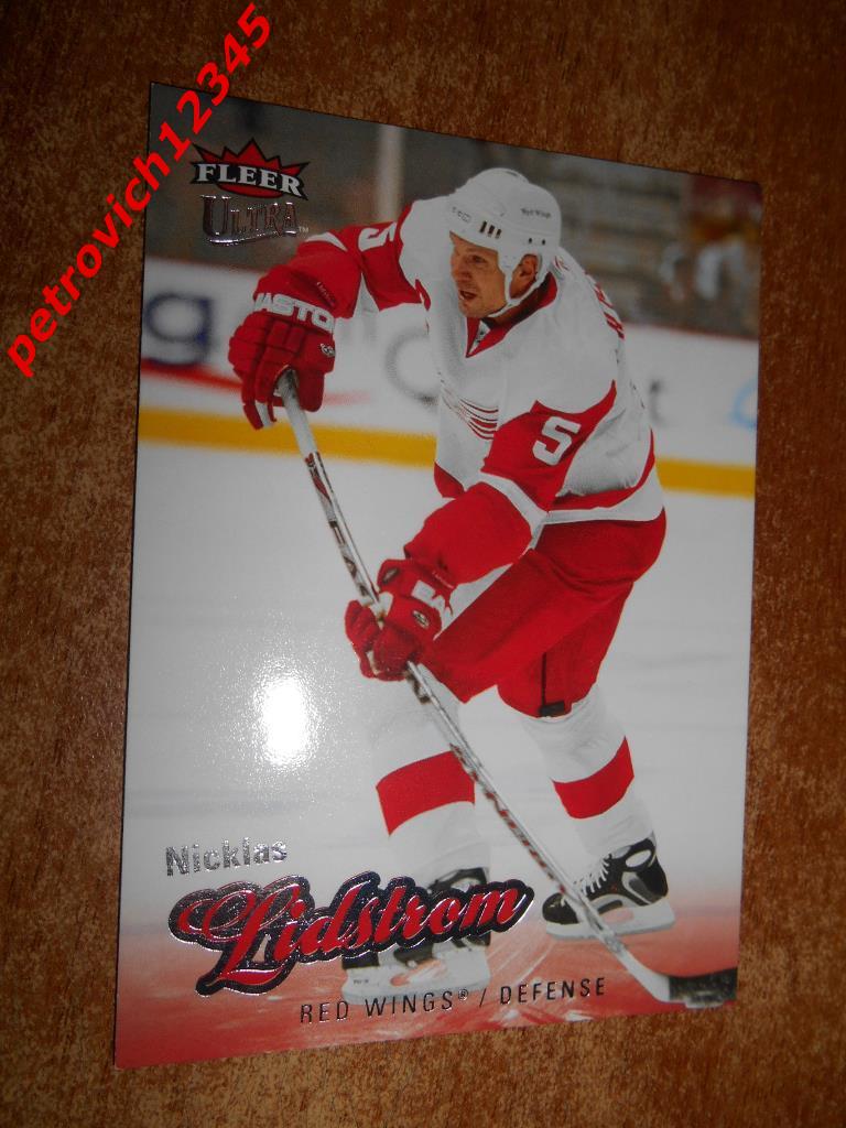 хоккей.карточка= Nicklas Lidstrom (Detroit Red Wings)