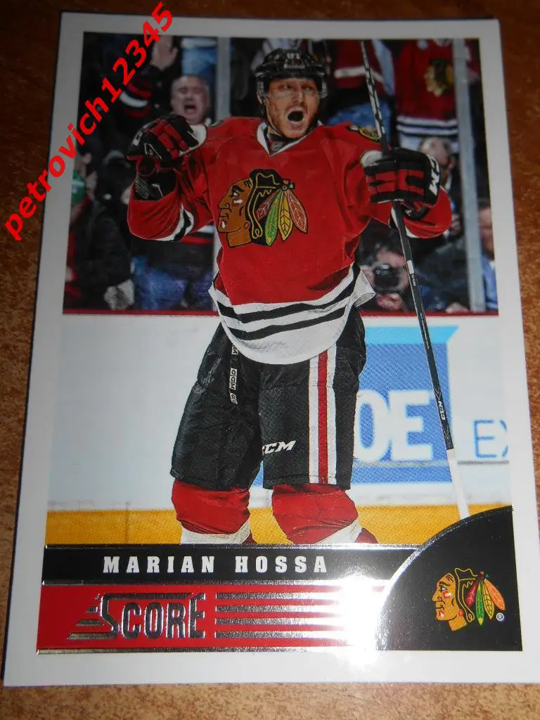 хоккей.карточка= Marian Hossa (Chicago Blackhawks)