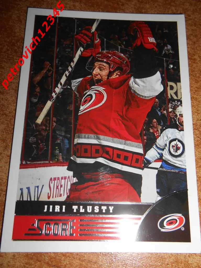 хоккей.карточка= Jiri Tlusty (Carolina Hurricanes)
