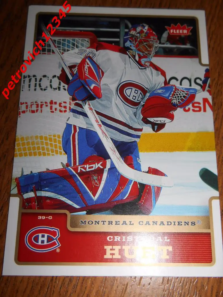 хоккей.карточка = Cristobal Huet (Montreal Canadiens)