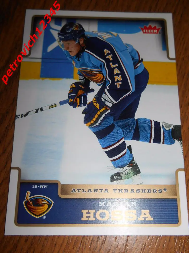 хоккей.карточка = Marian Hossa (Atlanta Thrashers)