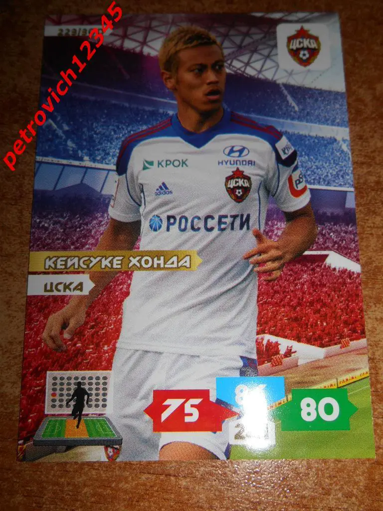 футбол.карточка = Кейсуке Хонда (ЦСКА)
