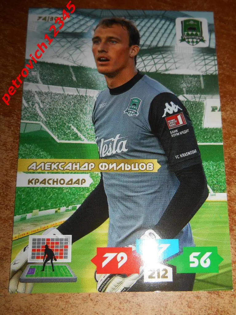 футбол.карточка = Александр Фильцов (Краснодар)