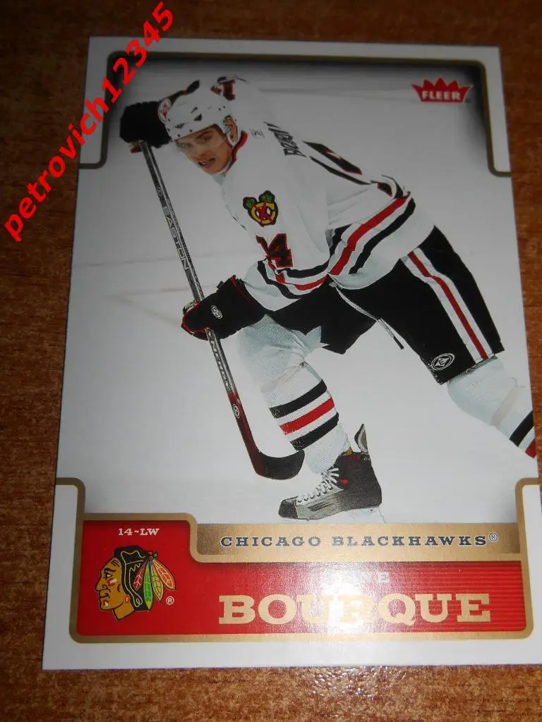 хоккей.карточка = Rene Bourque (Chicago Blackhawks)