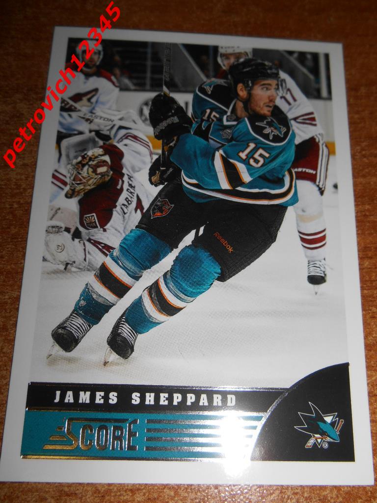 хоккей.карточка = James Sheppard (San Jose Sharks)