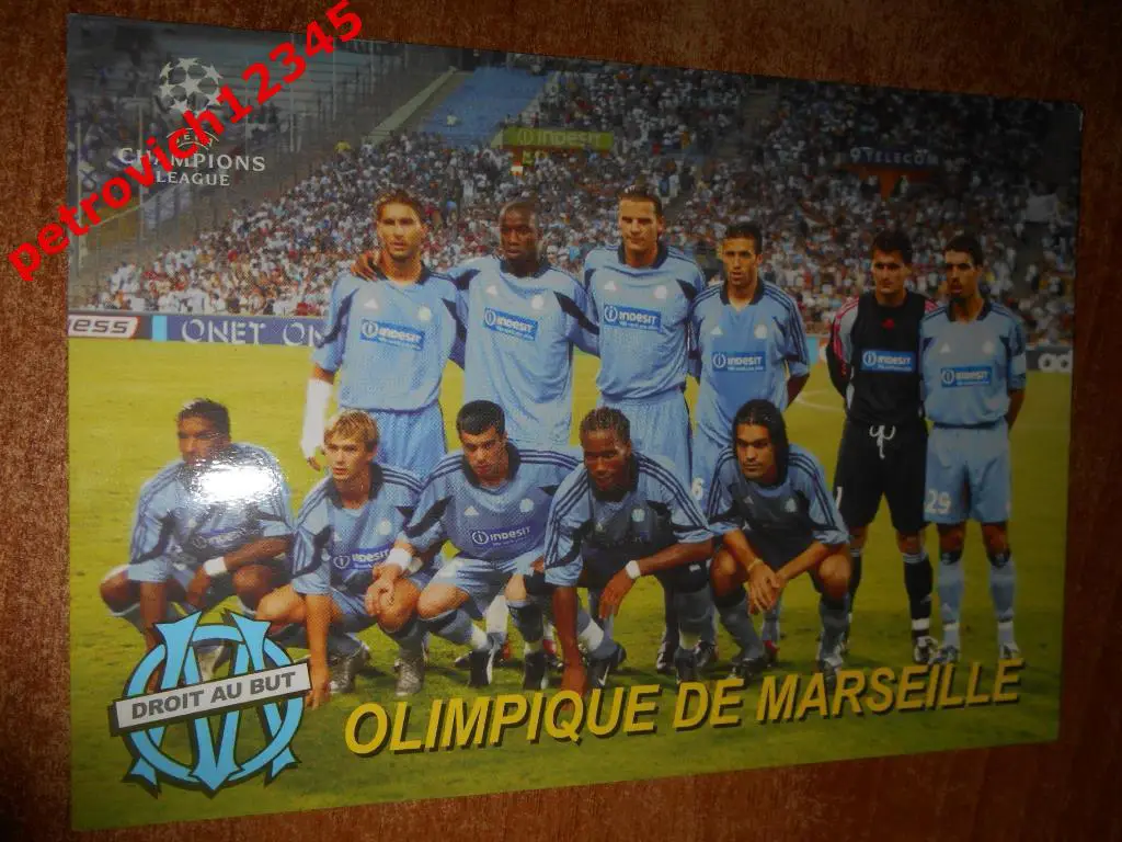 Открытка - OLIMPIQUE DE MARSEILLE