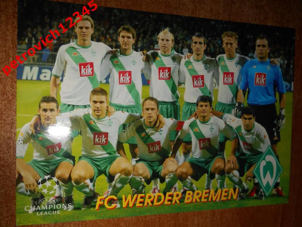 Открытка - FC WERDER BREMEN