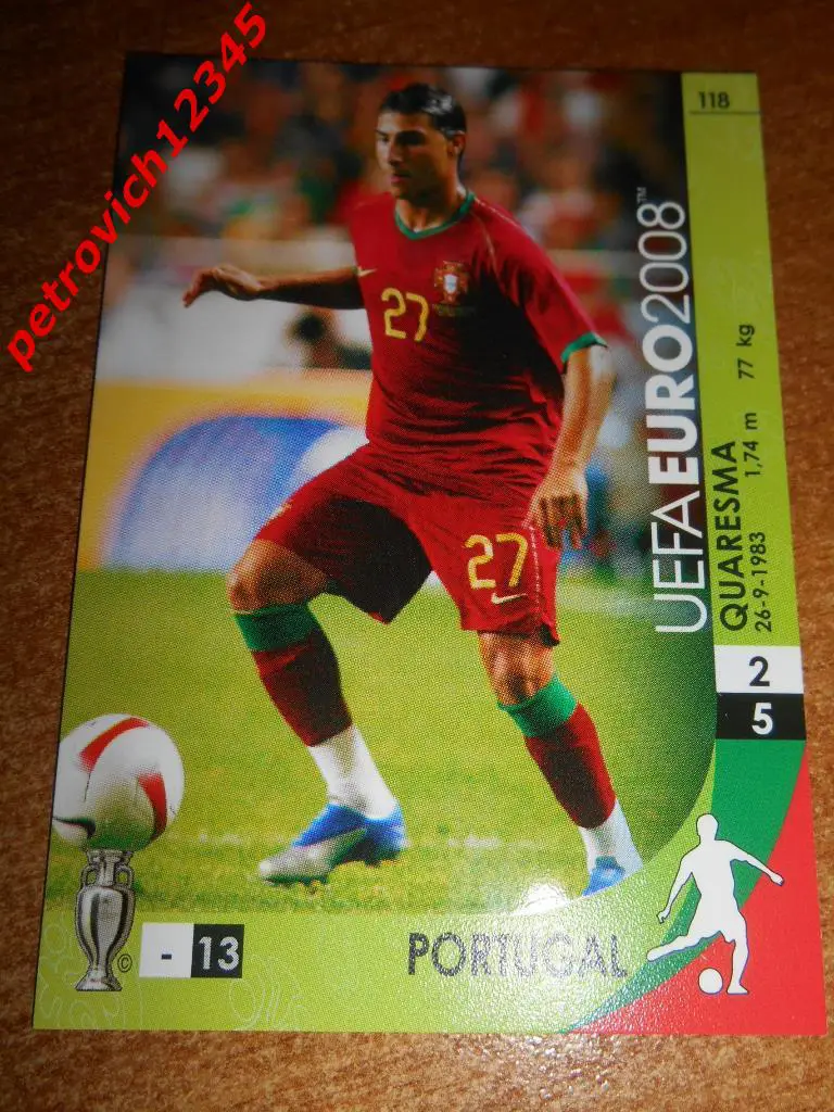 футбол.карточка = Ricardo Quaresma (portugal)