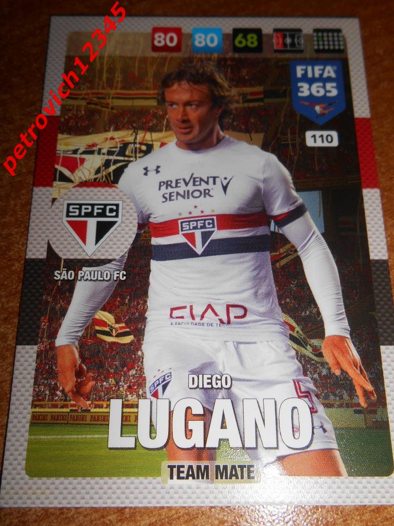 футбол.карточка = Diego Lugano (Sao Paulo FC)