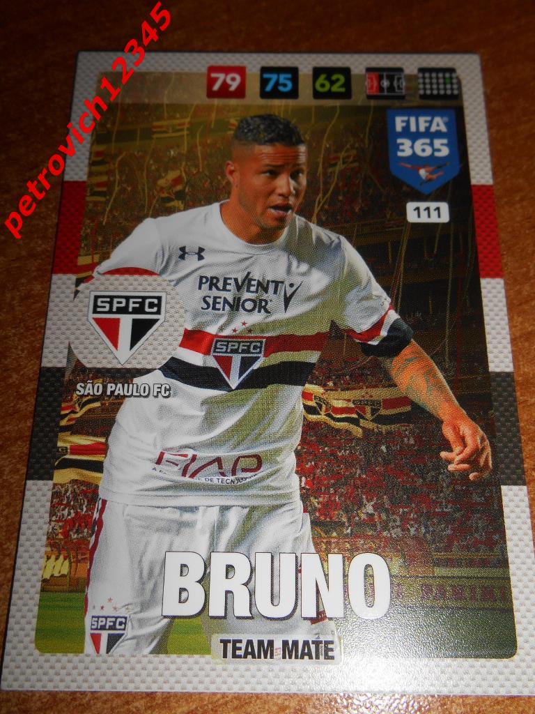 футбол.карточка = Bruno (Sao Paulo FC)