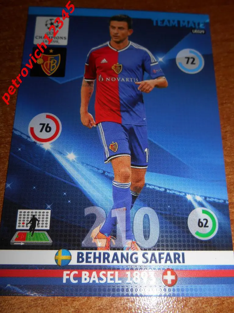 футбол.карточка = Behrang Safari (FC Basel 1893)