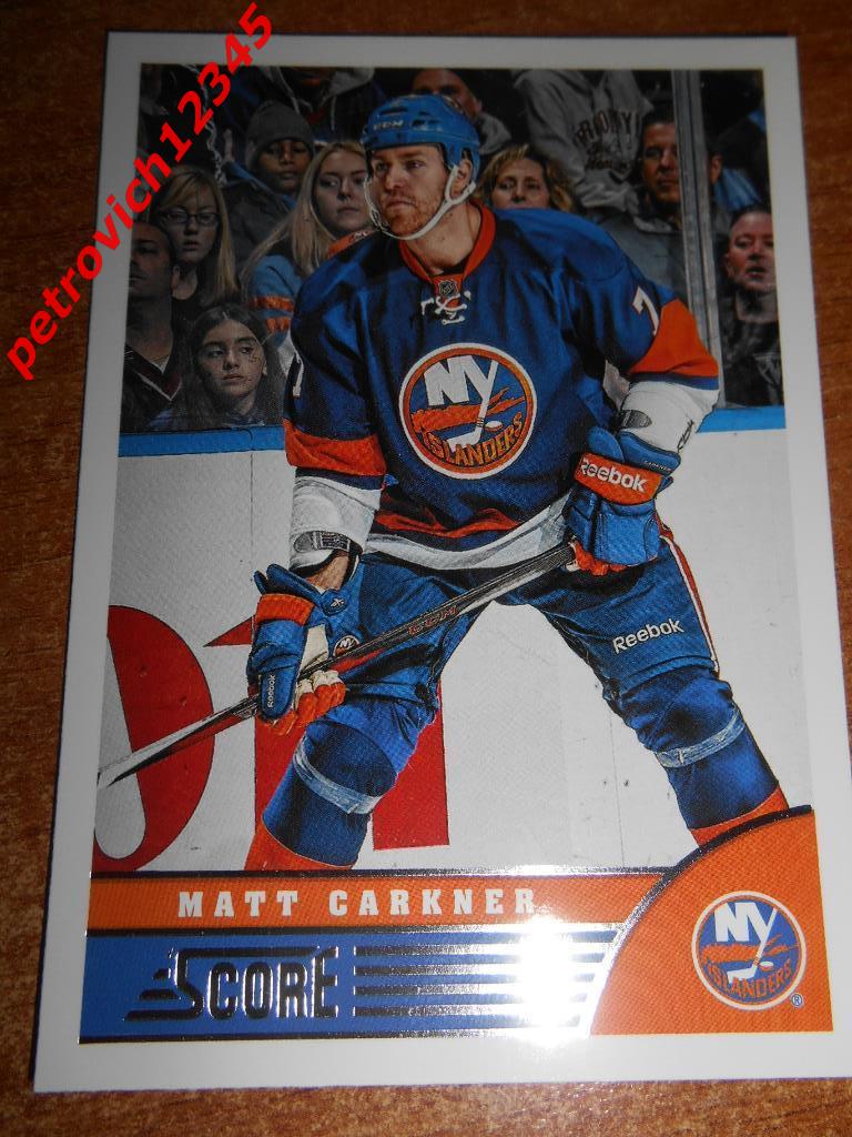 хоккей.карточка = Matt Carkner (New York Islanders)