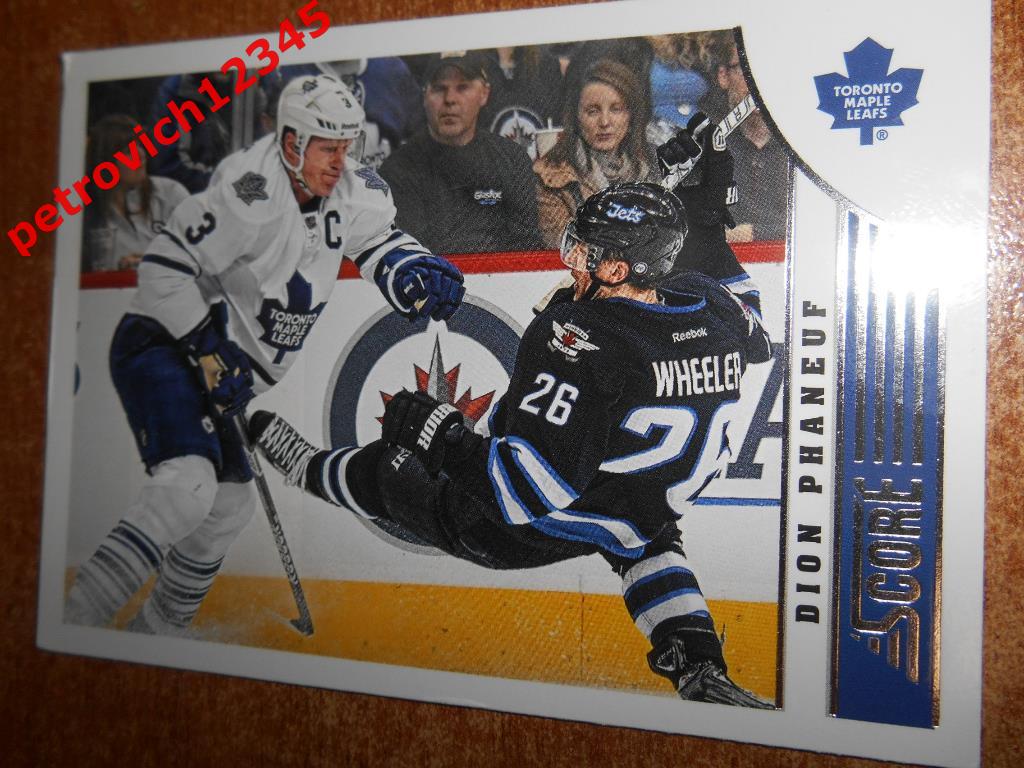 хоккей.карточка = Dion Phaneuf (Toronto Maple Leafs)