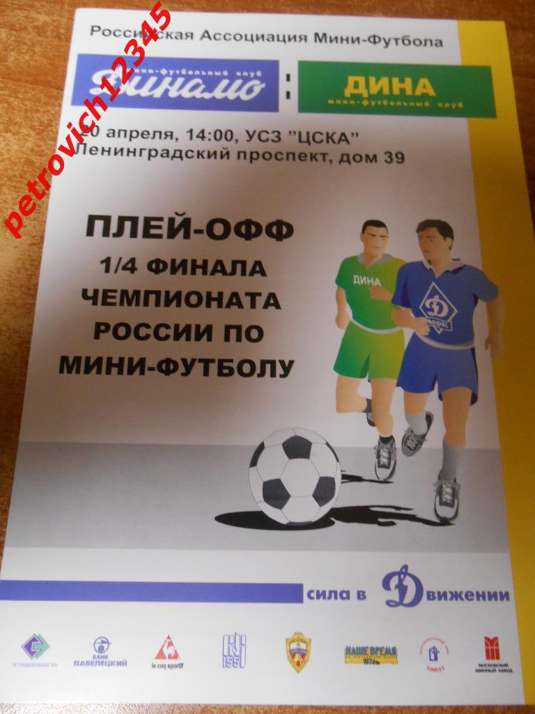 Динамо Москва - Дина Москва - 20 апреля - 2003г