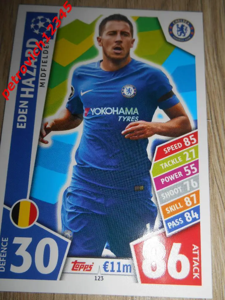 футбол.карточка = Eden Hazard (Chelsea FC)