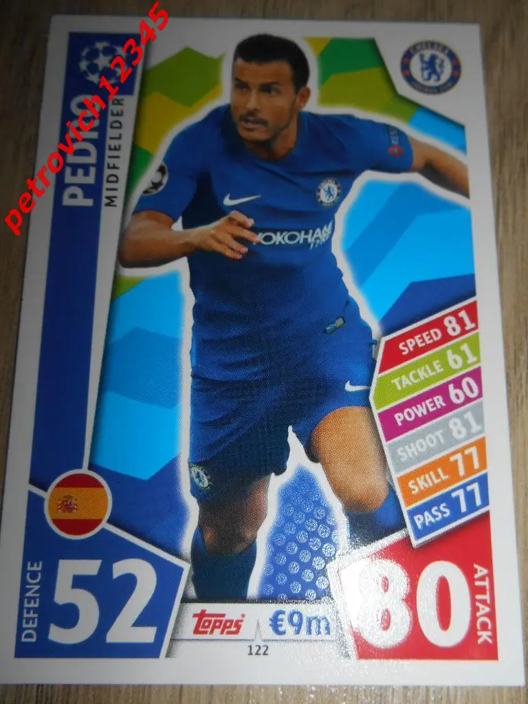 футбол.карточка = Pedro (Chelsea FC)