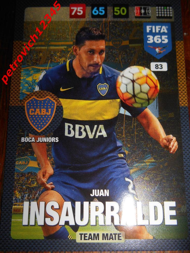 футбол.карточка = Juan Insurralde (Boca Juniors)