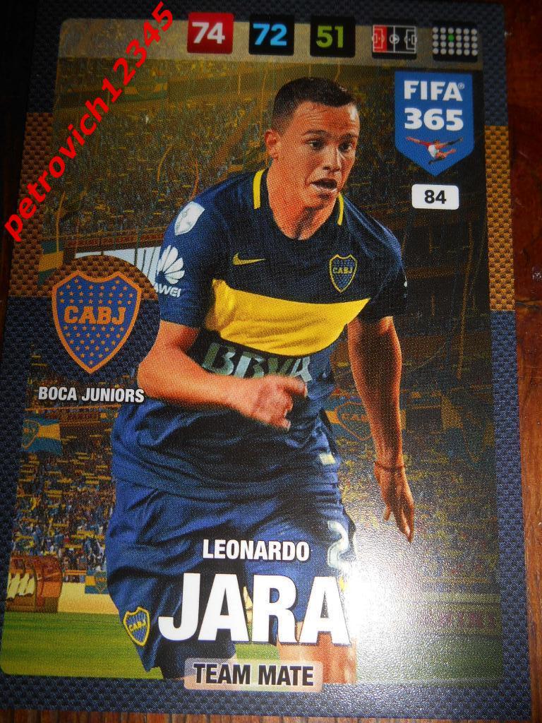 футбол.карточка = Leonardo Jara (Boca Juniors)